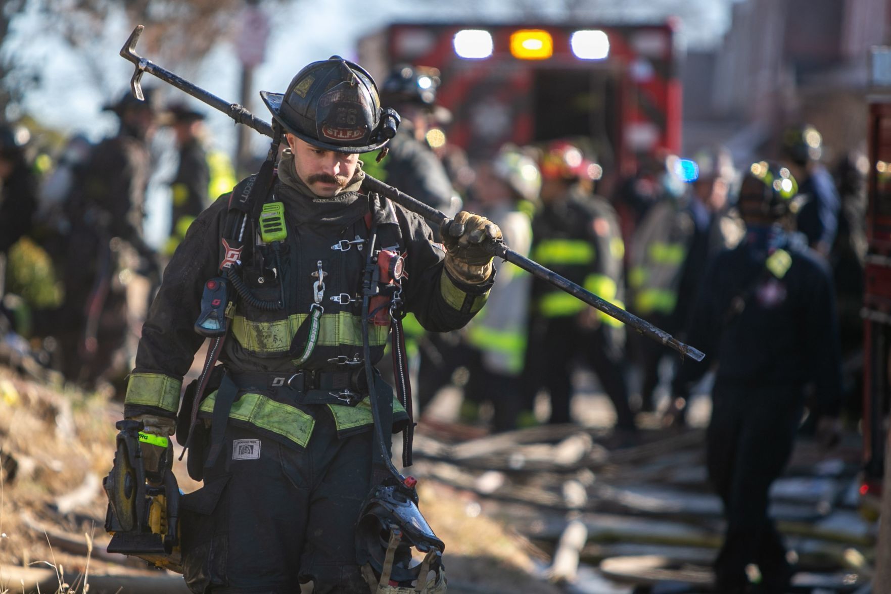 Firefighters fight blaze in Wells-Goodfellow